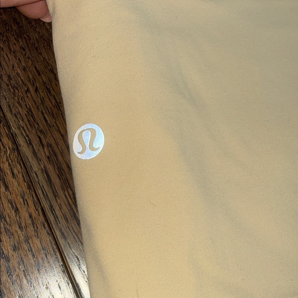 Lululemon Align high-rise leggings 25” cream bone maternity friendly size 12 - Picture 4 of 12